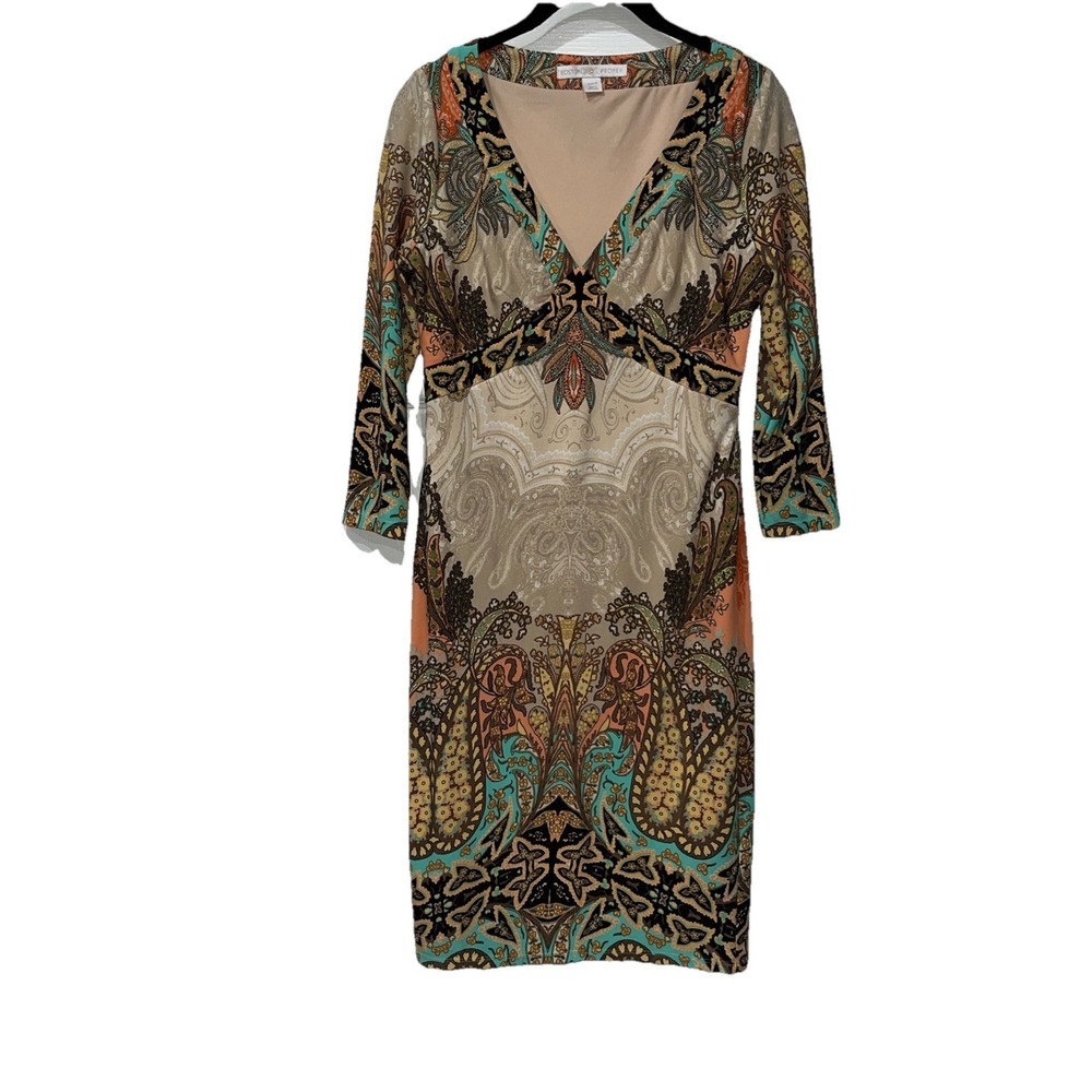 Boston Proper Multicolor Paisley Dress
